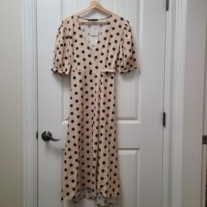 Polka dot lap dress
